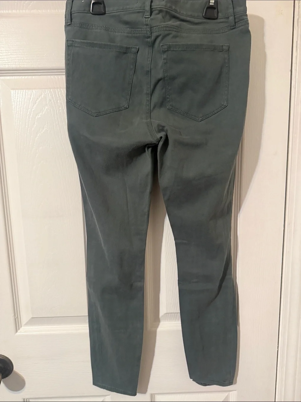 LOFT Women's Skinny Jeans in Muted Teal Green